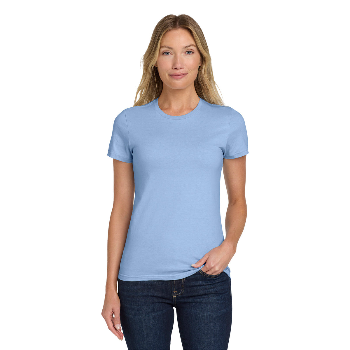Gildan 64000L Women's Softstyle T-Shirt - Light Blue