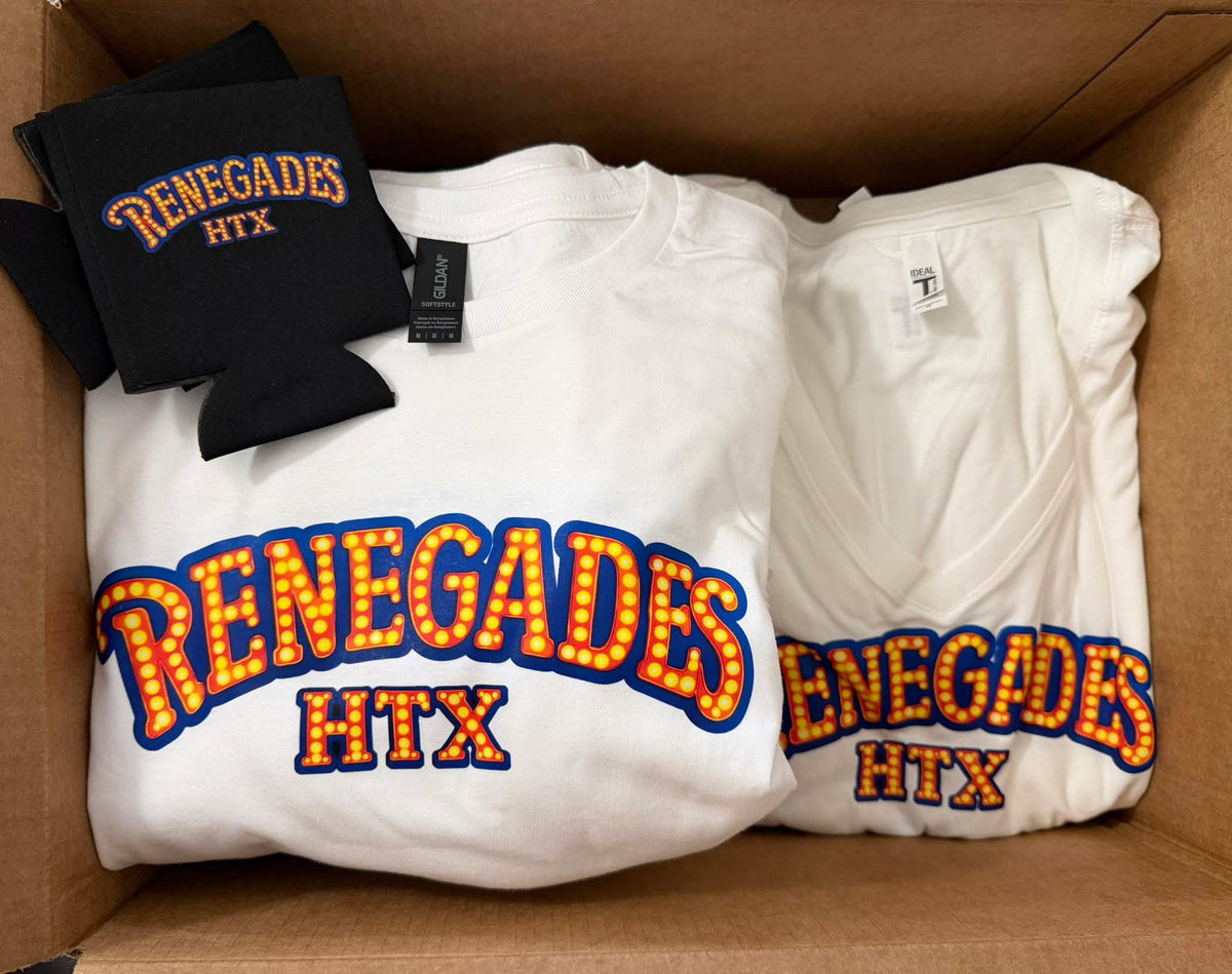 Custom printed Gildan shirt example by Rock Marketing HTX