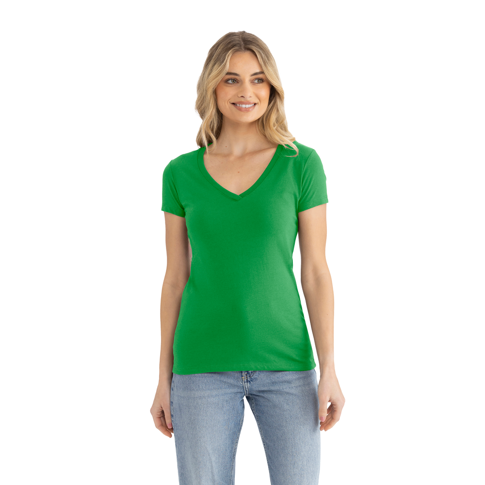 Next Level 1540 Women's Ideal V-Neck Tee - Kelly Green