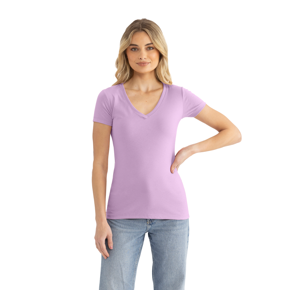 Next Level 1540 Women's Ideal V-Neck Tee - Lilac