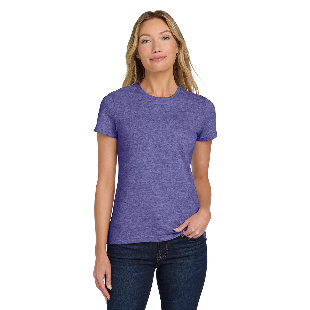 Gildan 64000L Women's Softstyle T-Shirt - Heather Purple