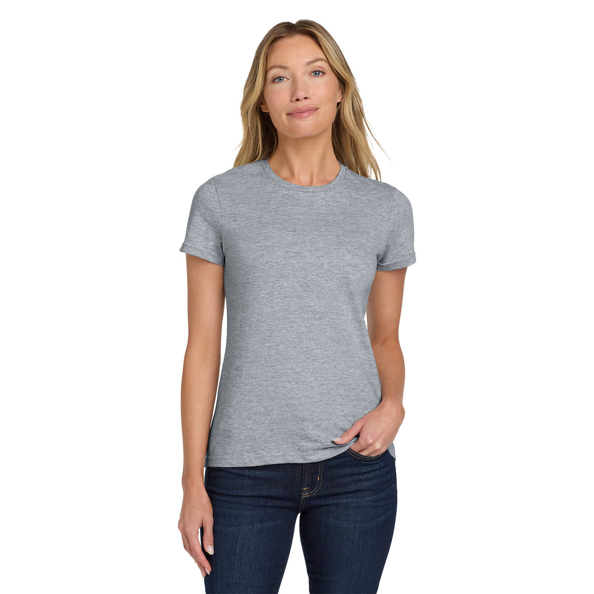Gildan 64000L Women's Softstyle T-Shirt - Ring Spun Sport Grey