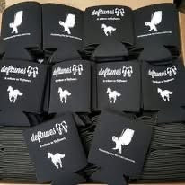 Custom band and event can cooler printing by Rock Marketing HTX