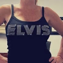 Custom rhinestone shirt by Rock Marketing HTX
