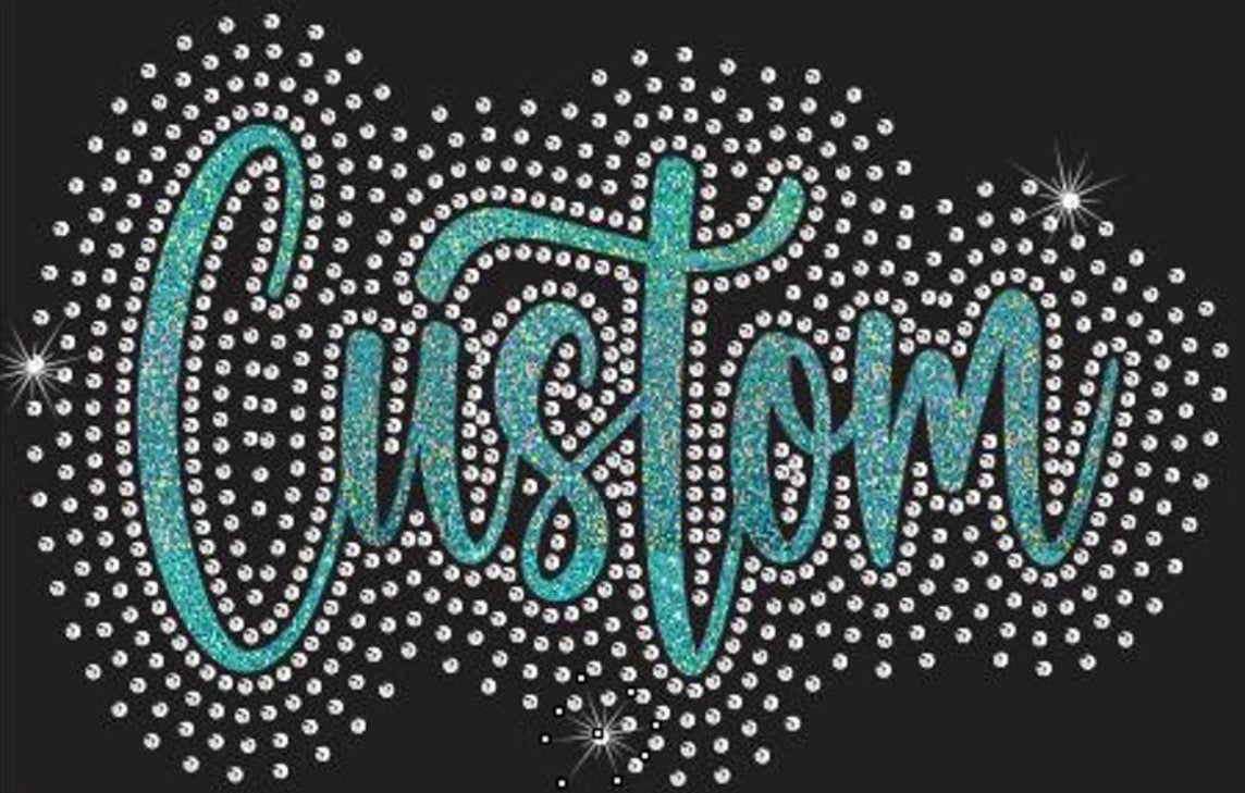 Custom rhinestone stagewear shirt by Rock Marketing HTX